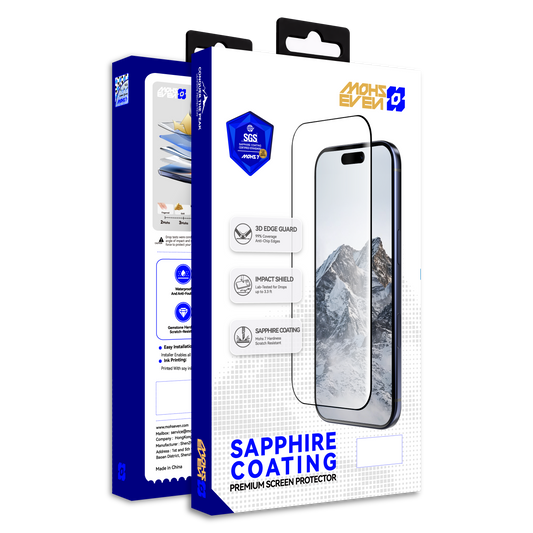 Sapphire Coating Iphone Mohs 7 Hardness 3D Edge Glue Glass Ultra High Definition