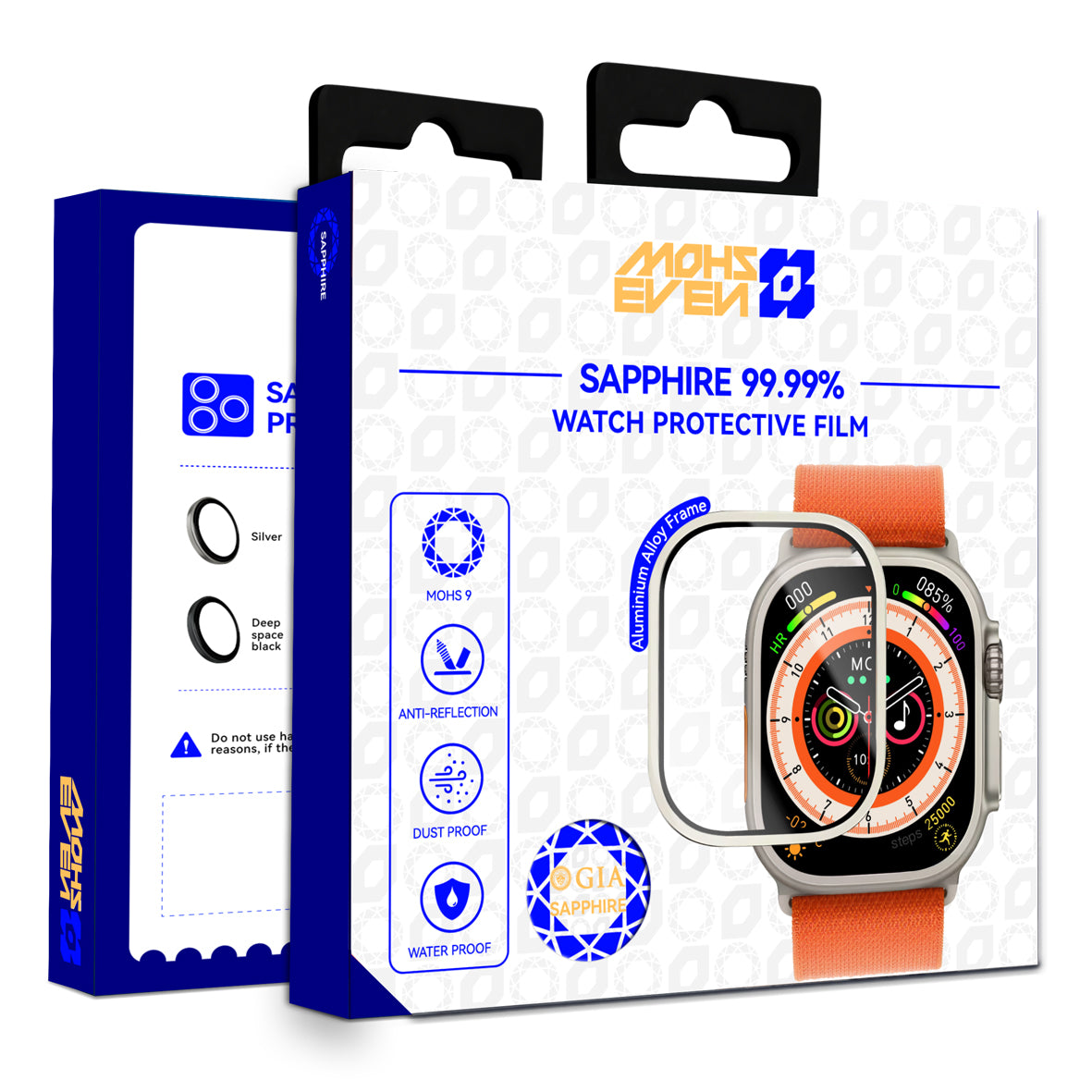 99.99% Sapphire Glass with Aluminum Frame Mohs 9 Hardness Crystal Clear Ultra 1/2/3