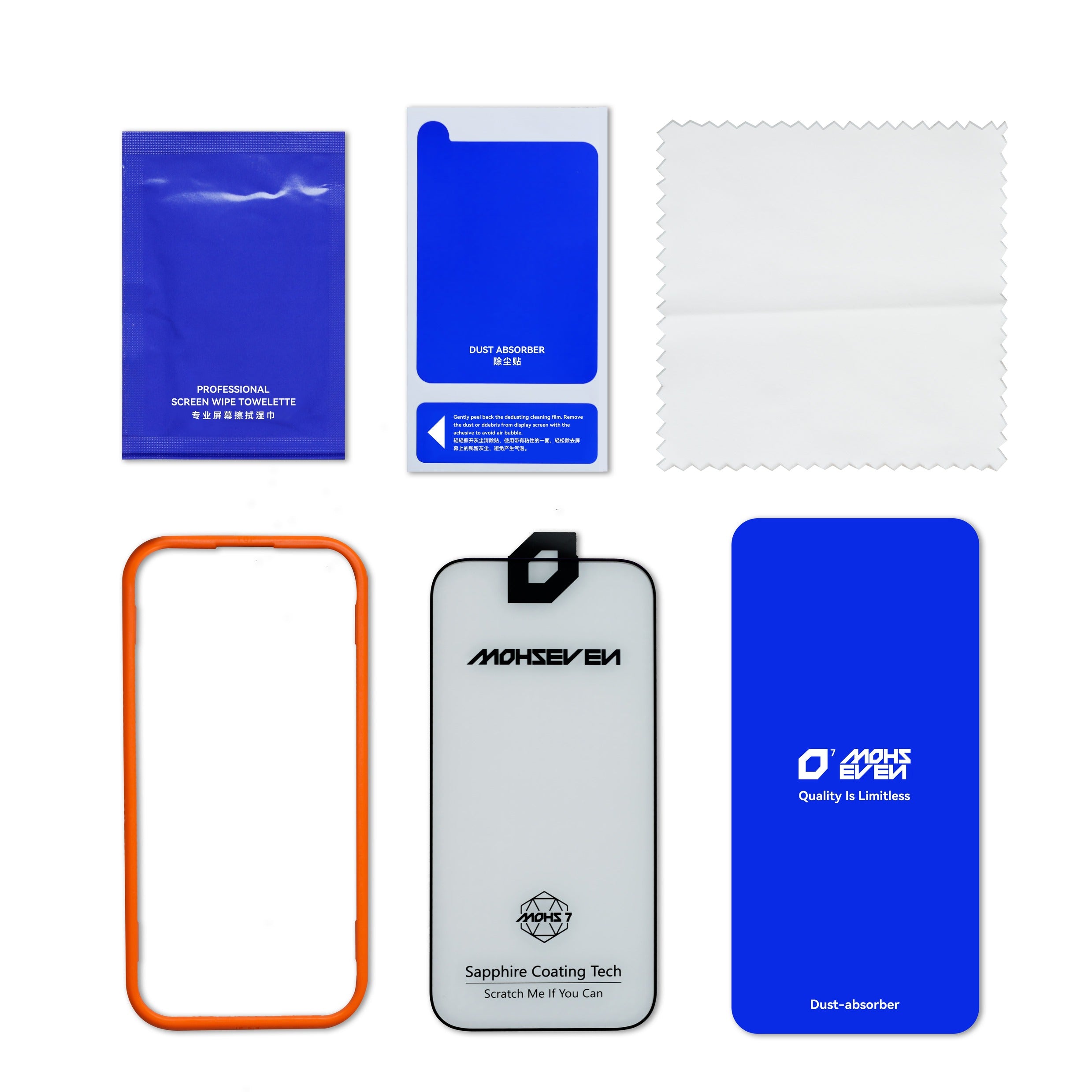 Sapphire Coating Iphone Mohs 7 Hardness Edge Glue Glass HD